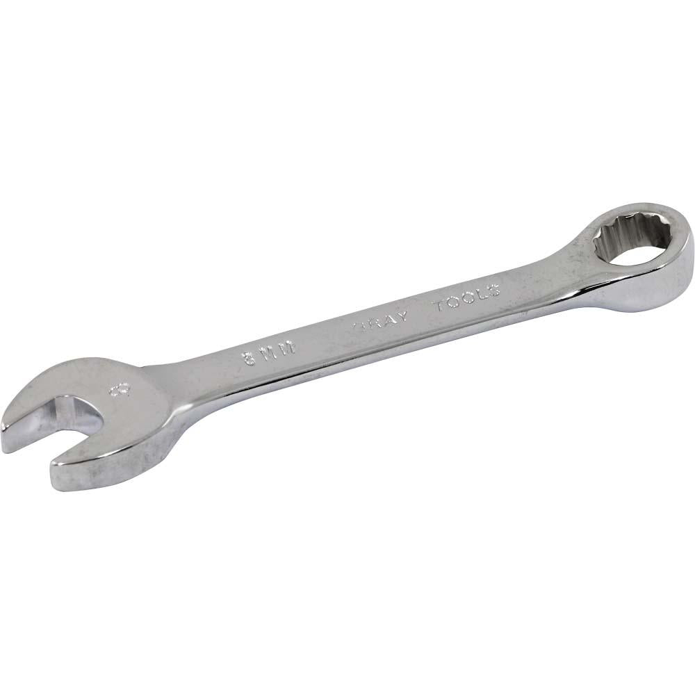 Powerbuilt 12mm Stubby Combination Wrench - Metric Mirror Polish Chrome Vanadium