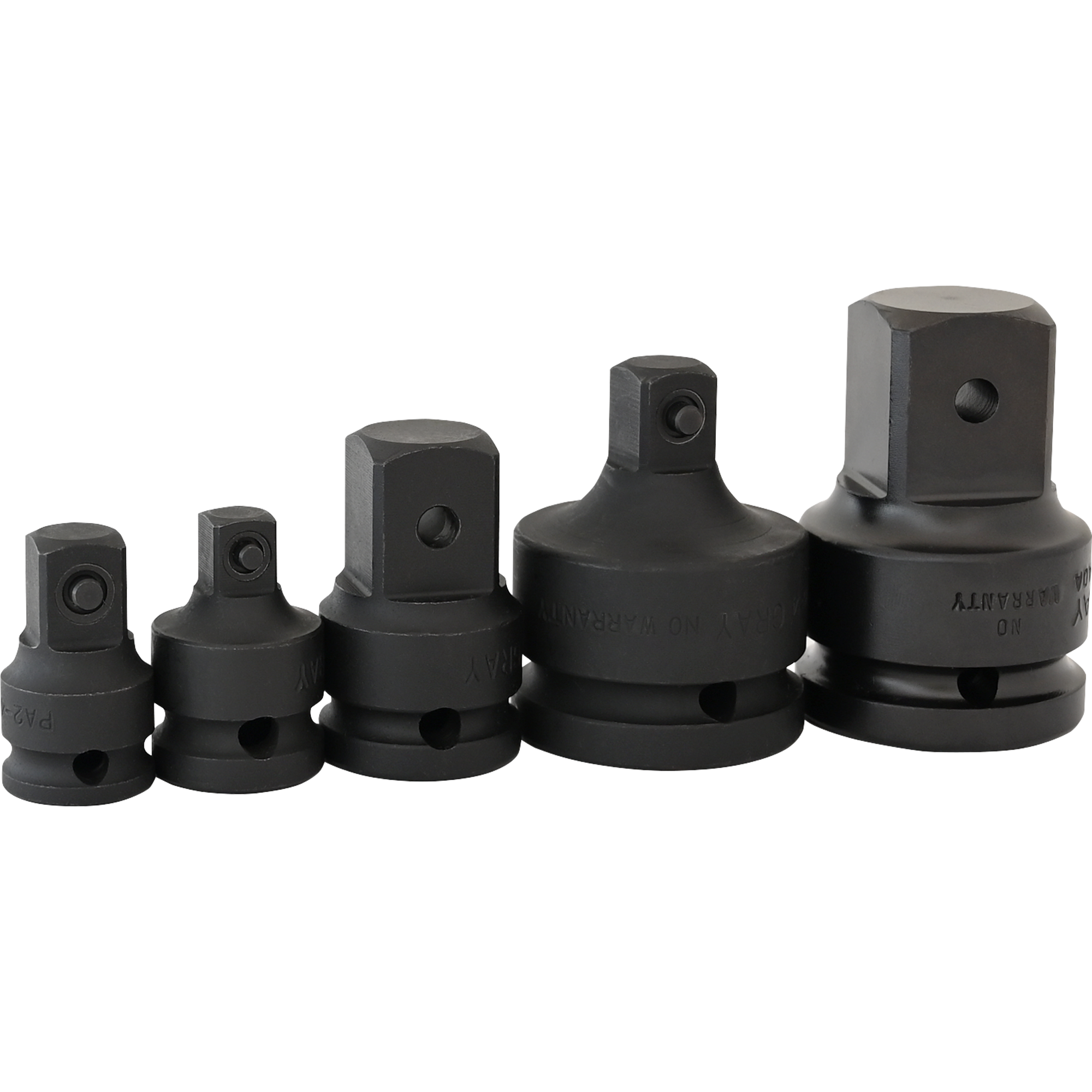 5 Piece Impact Adapter Set - Black Industrial Finish – Gray Tools ...