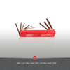 9 Piece SAE Short Folding S2 Hex Key Set