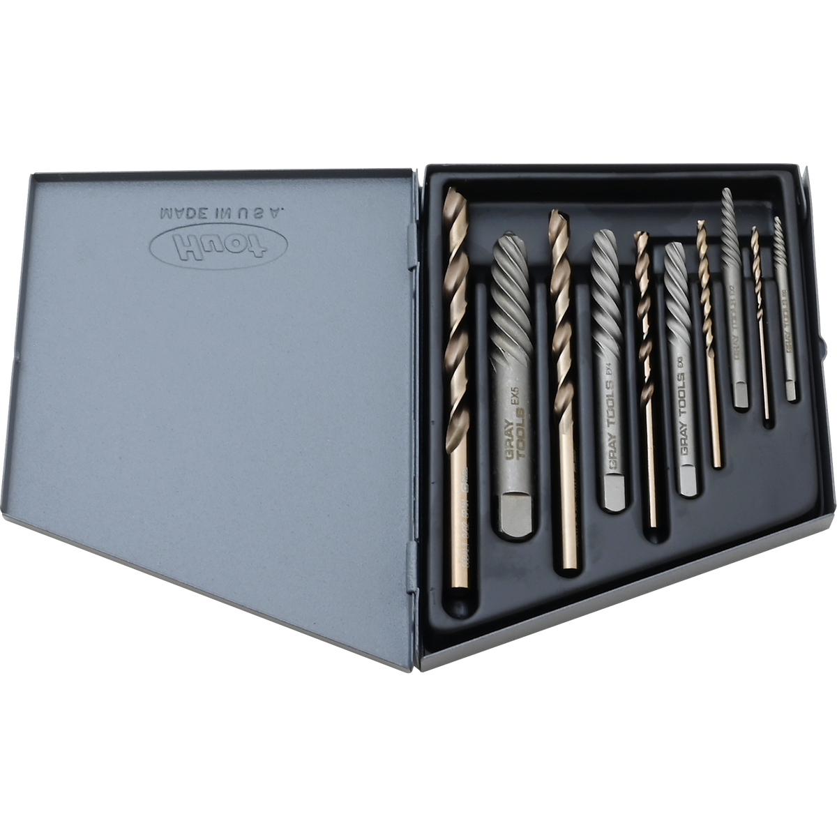 10 Piece Combination Screw Extractor & Drill Set Gray Tools Online Store