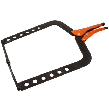 grip on locking long reach clamp distributed by gray tools