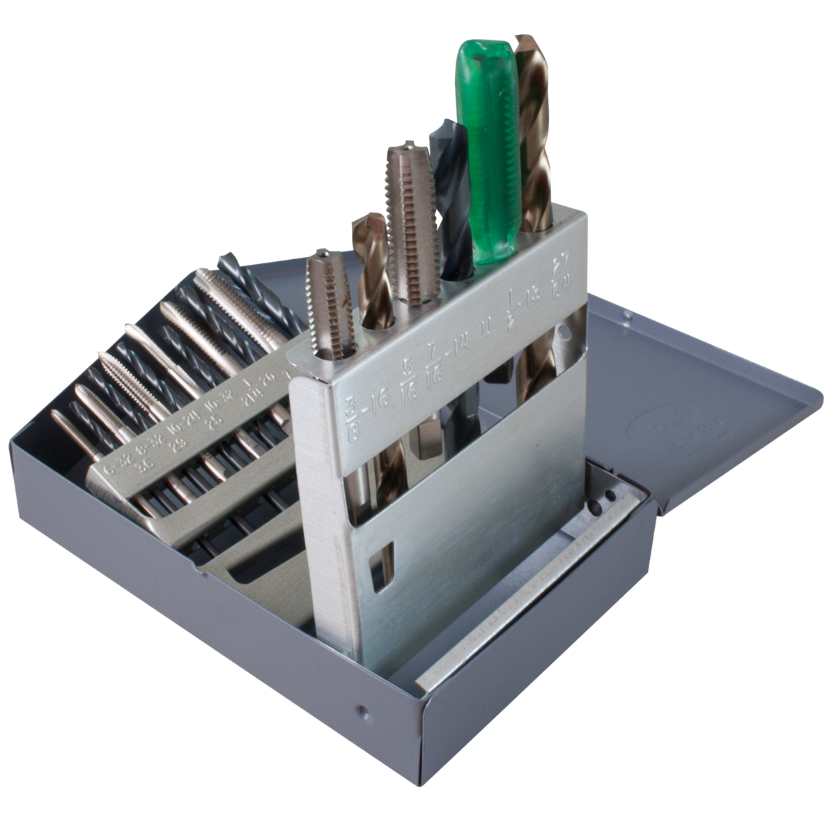 18 Piece Combination Tap and Drill Set – Gray Tools Online Store