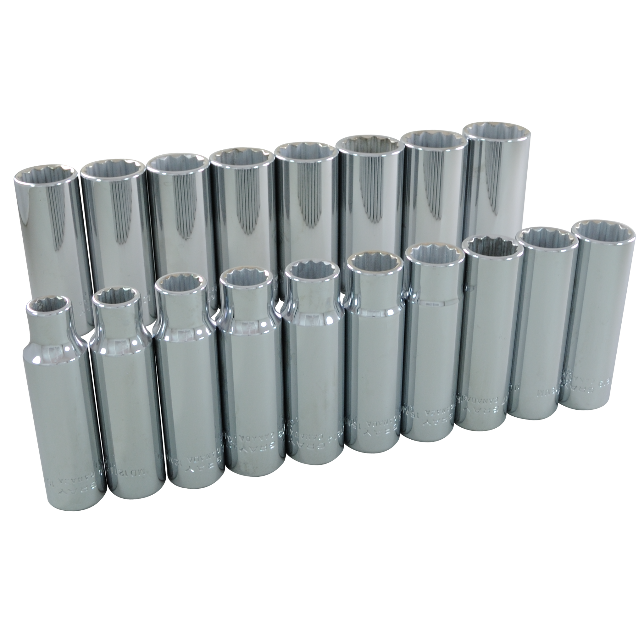 Aiourx 18 Piece 1/2 Drive Impact Socket Set, 10 mm - 24 mm Deep Socket, with Extension Bars Aiourx 18 Piece 1/2 Drive Impact Socket Set, 10 mm - 24 mm Deep Socket, with Extension Bars