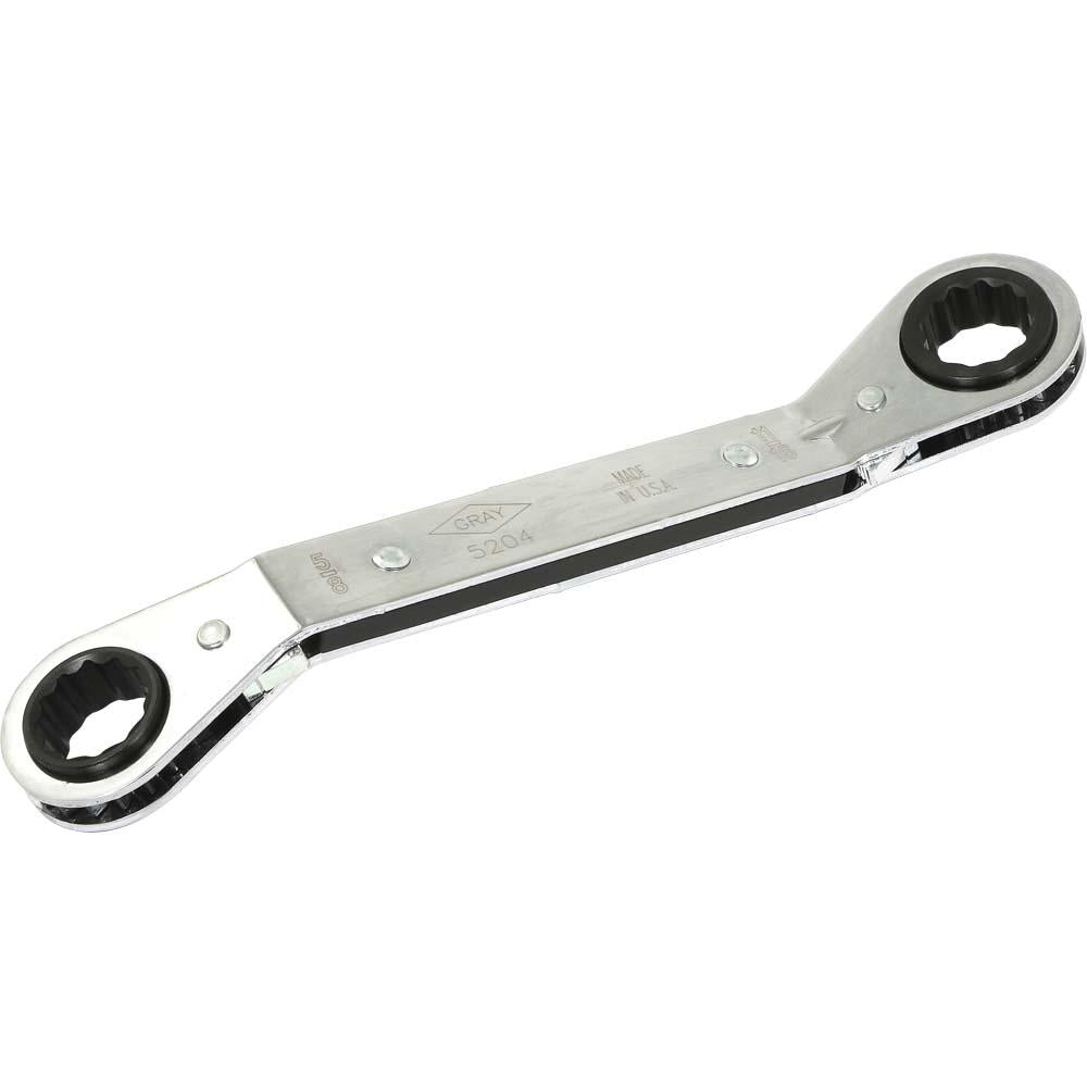 SAE 25° Offset Ratcheting Box End Wrenches - 12 Point