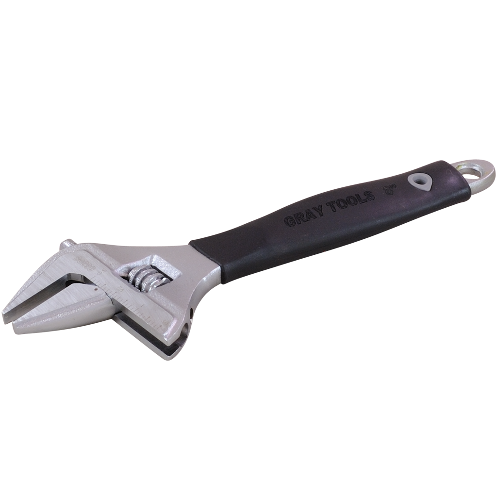 Industrial Adjustable Wrench With Slim Jaw