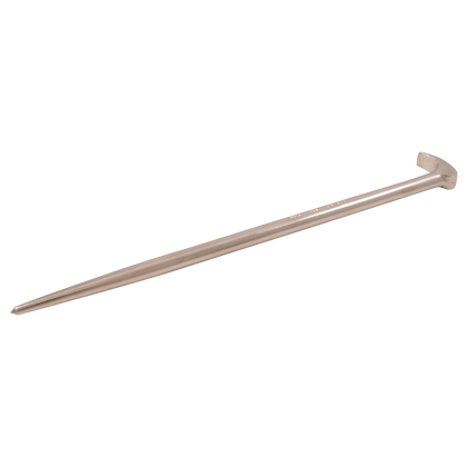 rolling head pry bars round shank with polished point nickel plate finish