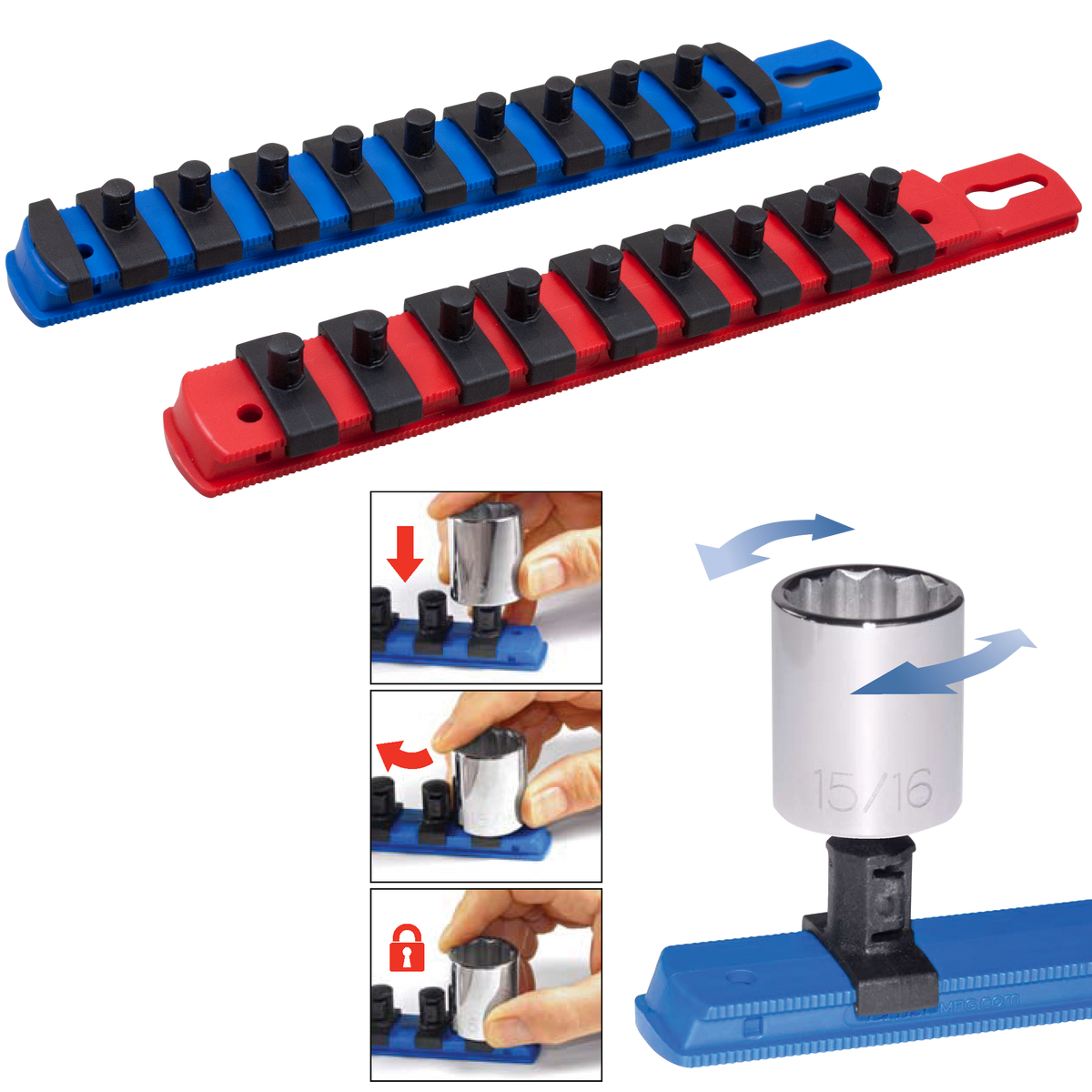 Locker Socket Twist Lock Socket Organizers – Gray Tools Online Store