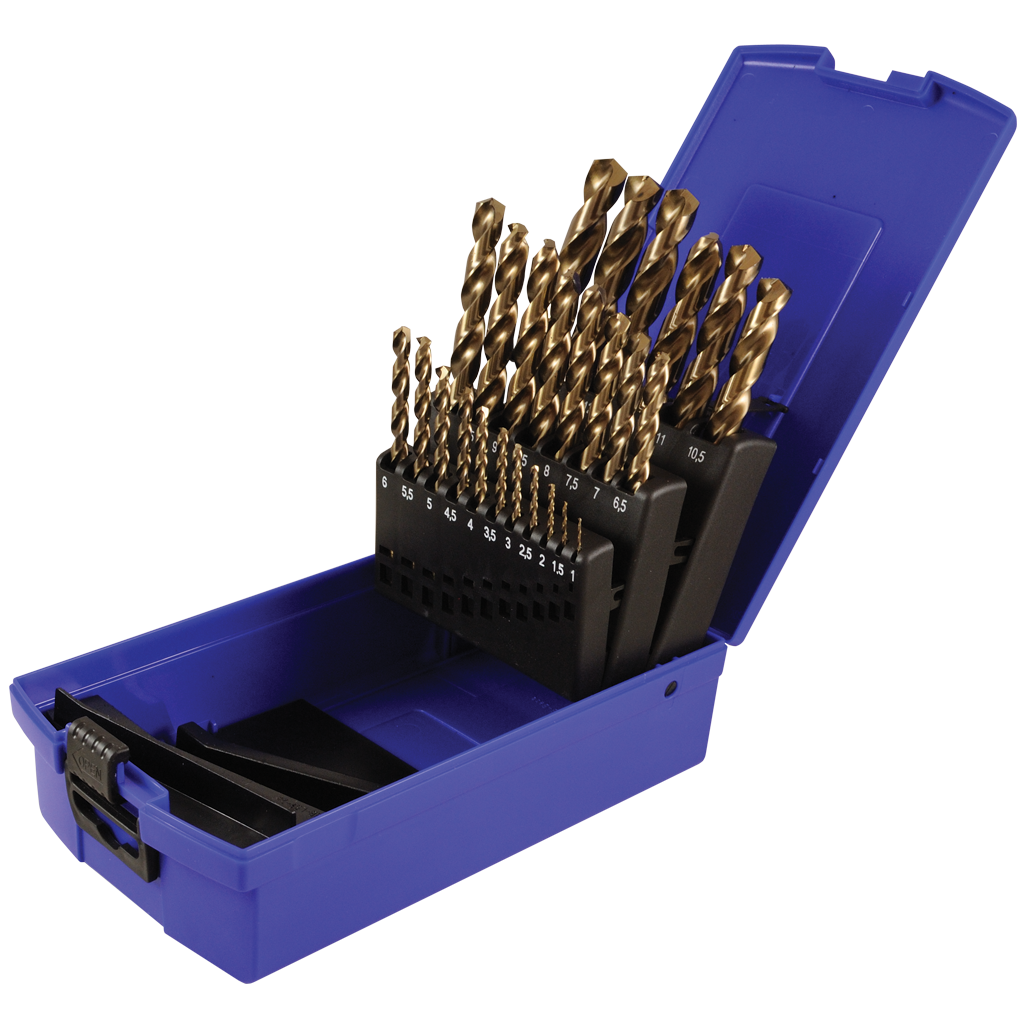 Bit Set Blue Case 25 Piece Metric Cobalt Drill Bit Set – Gray Tools Online Store
