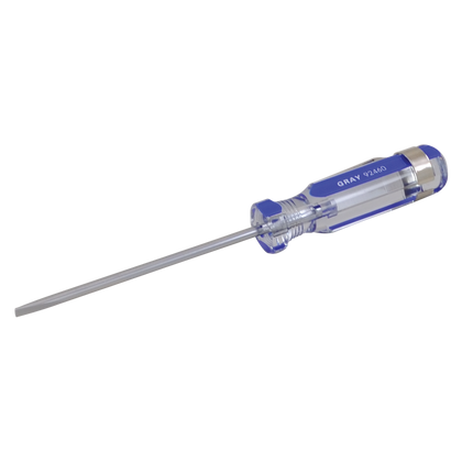 Slotted pocket screwdriver with clip