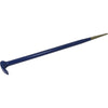 Rolling Head Pry Bars, Round Shank with Polished Point, Royal Blue Paint Finish