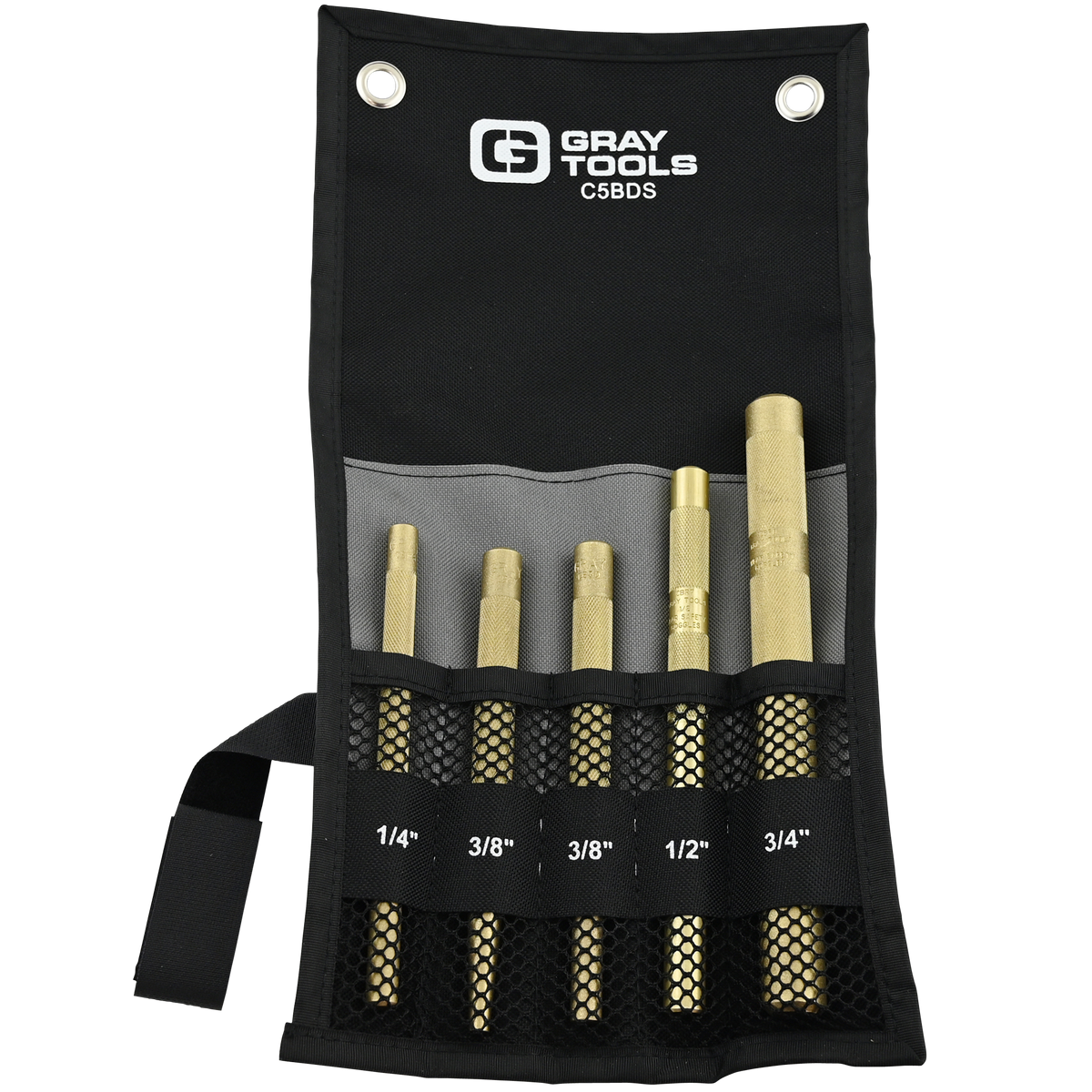 5 Piece Brass Drift Punch Set Gray Tools Online Store