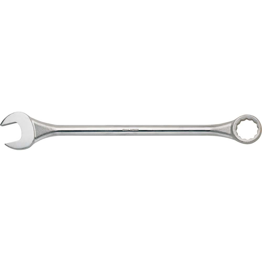 12 Point Metric Round Shank Combination Wrenches - 15° Offset - Satin Chrome Finish