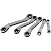 5 Piece 6 & 12 Point Metric 25° Offset Ratcheting Box End Wrench Set