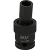 1/2" Drive 6 Point Metric Universal Joint Sockets - Impact Black Industrial Finish