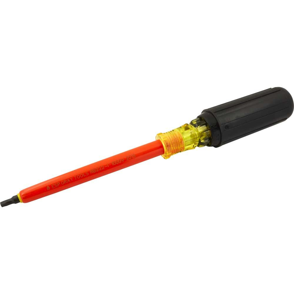 Square Recess Insulated Screwdriver - Round Shank – Gray Tools Online Store
