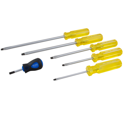6 piece slotted screwdriver set