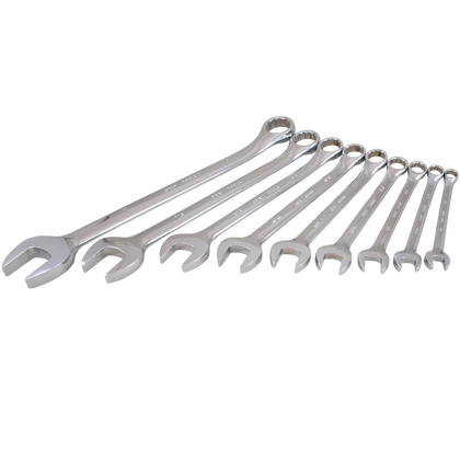 9 piece SAE combination wrench set